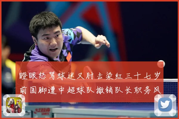 瞪眼怒骂球迷又肘击染红三十七岁前国脚遭中超球队撤销队长职务风战术观察：最新赛事动态与深度分析